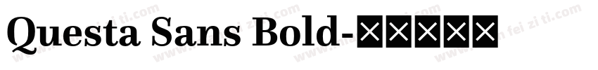 Questa Sans Bold字体转换